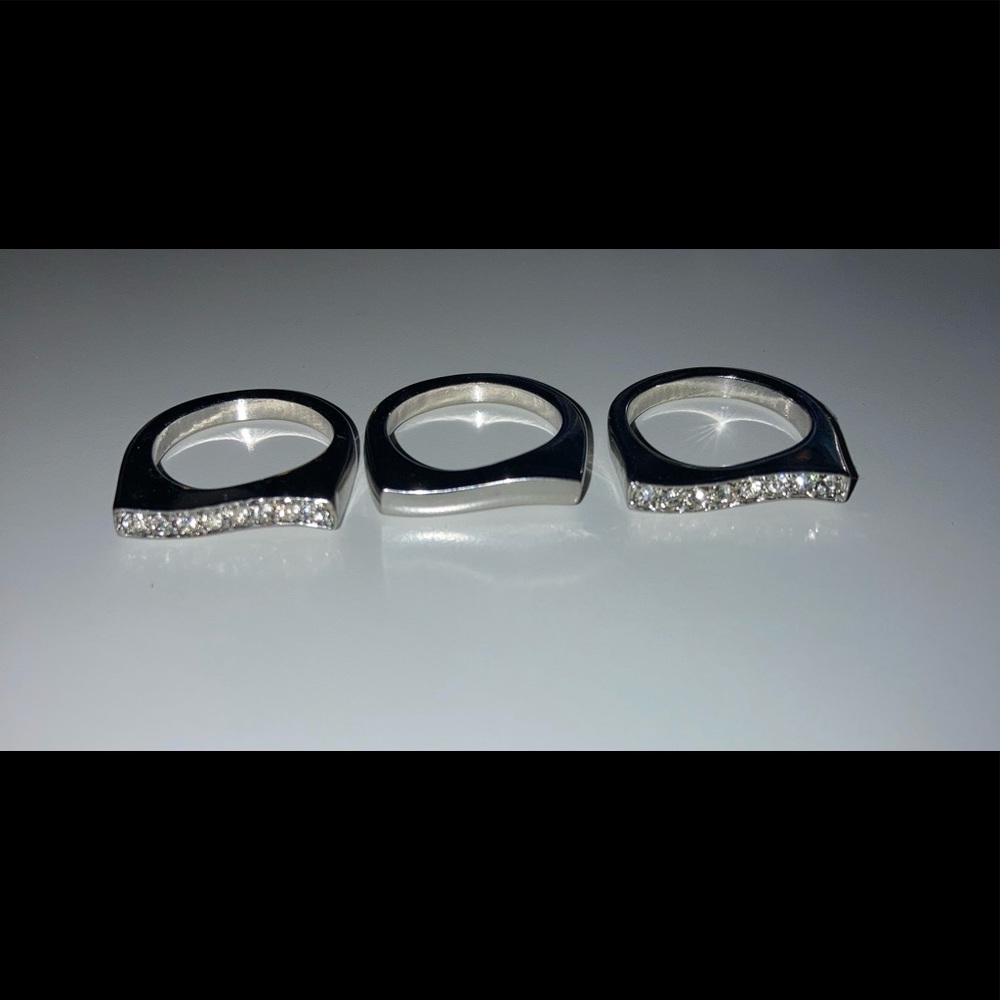 Silver ring set - Picture 2 of 3